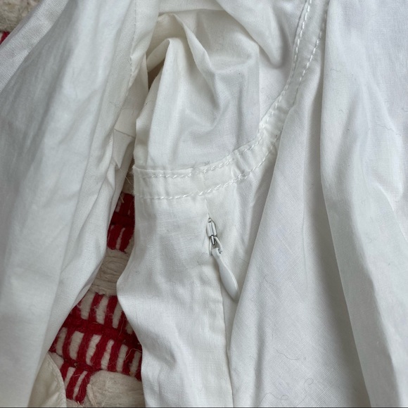 BYRON LARS cream cotton poplin front twist top 4 - Picture 5 of 14